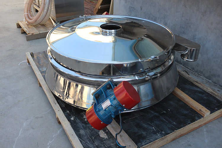 Central discharge check compact control vibrating screening sieving