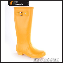 Color naranja fashion bota de PVC impermeable con hebilla (SN5461)