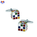 Metal brand dice cufflink for mens shirts