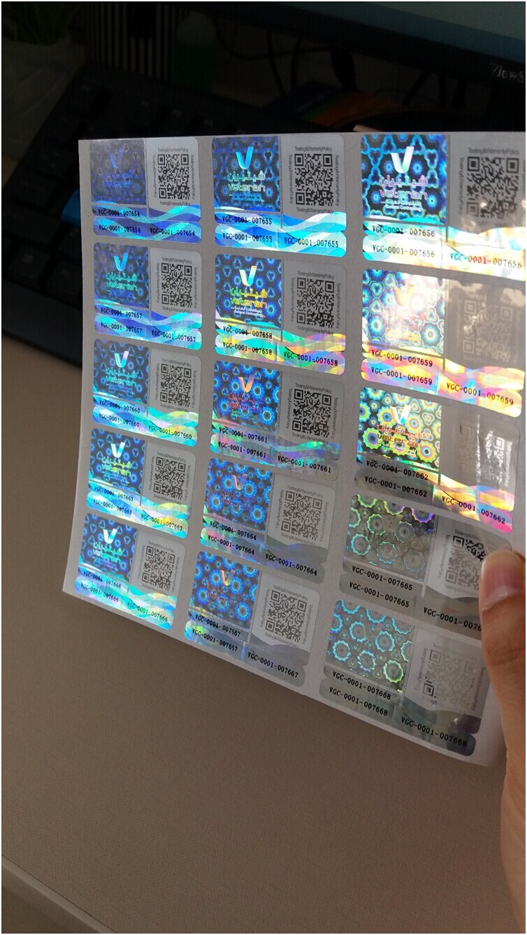 adhesive hologram sticker