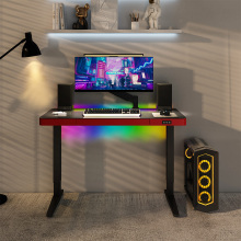 Elektrisch verstellbarer Gaming-Schreibtisch LED-Tisch