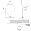 Caméra IP anti-déflagrante Starlight PTZ en acier inoxydable 304