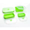 Stackable Food Storage Silicone Lunch Box Food Container