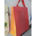 Best sell two-color splicing non woven shopping bag