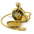 Watch Factory Custom Logo Brass Pocket Watch with Japan Movt