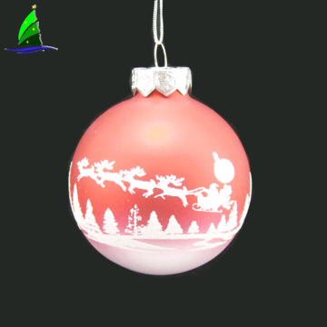 new designs glass hanging ornament ball for Christmas