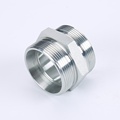 Steel Straight Double Ferrules Compression Adapter Fitting