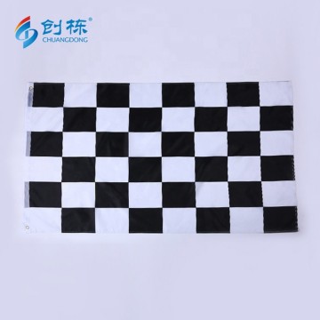 Digital Printing Logo Polyester Checkered Race Flag