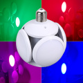 E27 RGB Football UFO Music Lamp