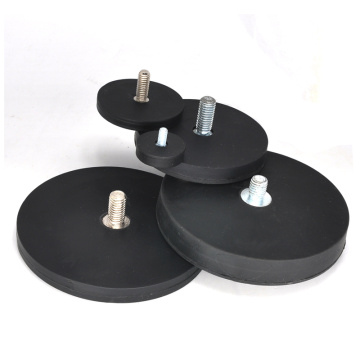 Coating Rubber Magnetic Round Base Thread Rod Type