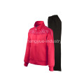 winter season designed female and male sports jackets with knitted fabric