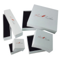 White trendy fancy paper jewelry set boxes