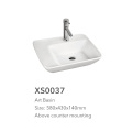 Low Profile Ceramic Bathroom Faucet Vessel Vanity Sink