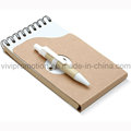 Popular Mini Pocket Spiral Notebook with Recycled Paper Pen (PNB082A)