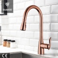 Elegant Deck Mounted Pull Down Kitchen Sink Faucet