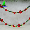 Colorful Glass Garland for Christmas Ornament Decoration