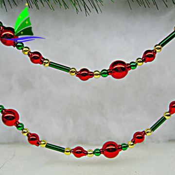 Colorful Glass Garland for Christmas Ornament Decoration