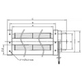 Eingang DC 12V Cross Flow Lüfter