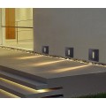 Aplique de pared led para exteriores con luz de esquina 3W