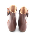 Handmade Leather Shoes High Heel Kids Booties