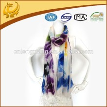 wholesale 2015 beautiful flowers style cashmere scarves custom printing