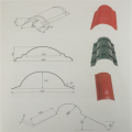 Formmaschine für Dachfirsthauben aus Aluminiumstahl