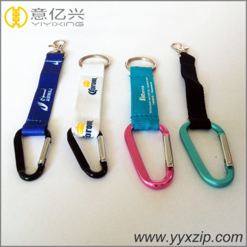 Cheap Custom Printed logo Carabiner chaveiro