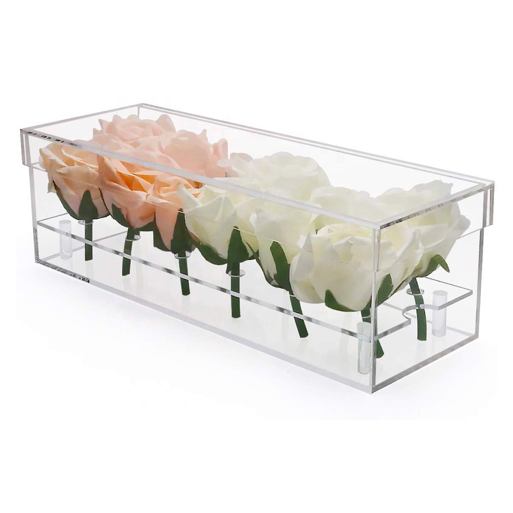 Clear Flower Boxes Gift Case 12 Slots