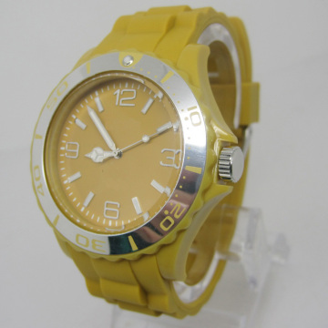 New Environmental Protection Japan Movement Plastic Fashion Watch Sj073-11