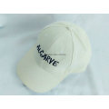 Planície de Baseball Cap chapéu branco cor sólida Velcro ajustável