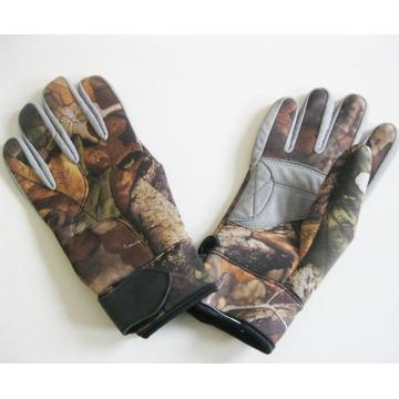 Camo duck warm hunting neoprene gloves for shooting