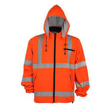 Winter-Streifen Gelb Reflektierende Sicherheits-Arbeitsjacke