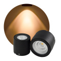 Black Color Cob Spotlight Surface montée Downlight LED