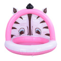 Aufblasbar rosa Zebra -Splash -Pool -Babypool