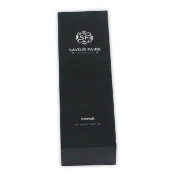 Black your brand embossing paper color skin boxes