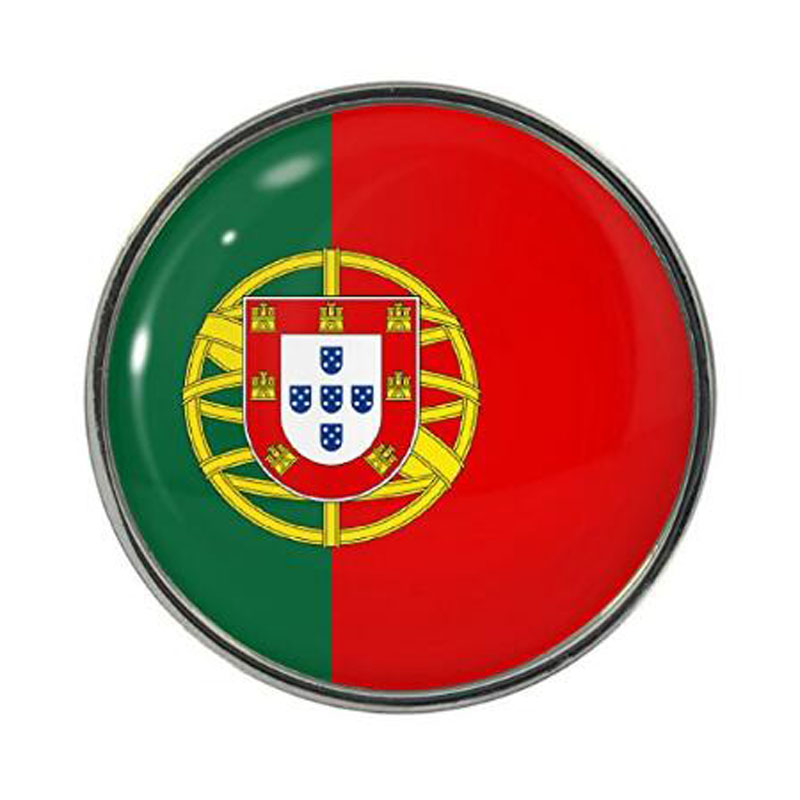 Portugal Flag Design Pin Badge