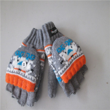 Herren gestrickte Handschuhe mit Jacquard Gewebe