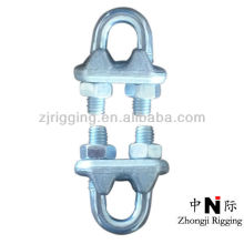 Italian adjustable electrical galvanized drop forged fasteners wire rope clips made in China