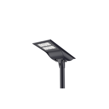 Zwei Reihen Schwarz Solar wasserdichte Garden Street Light