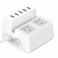 Chargeur de charge chargeur intelligent avec 2 prises AC USB Au UK et chargeur USB 5 ports