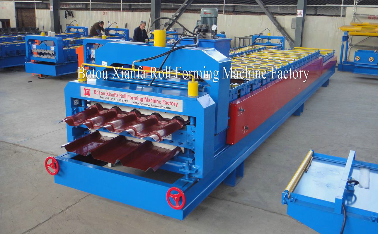 roof tile forming machine