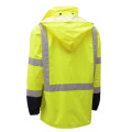 Safety work wear reflective waterproof jacket