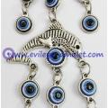 Evil Eye with Lucky dolphin Amulet or Hanging Decoration Ornament