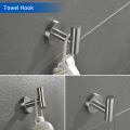 Wall Mounted Brushed Nickel Towel Rack Set