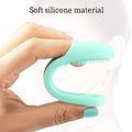 Brosse à doigts des animaux de silicone pour la santé orale du chiot