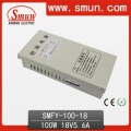 100W 18VDC 5.6A Rainproof Switching Power Supply (SMFY-100-18) with IP40