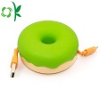 2019 Mais Novo Daughnut Silicone Cable Winder Storage Box