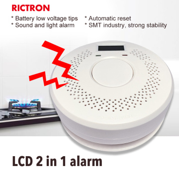 Amazon Standalone smoke & co alarm with Number Display Battery Powered carbon monoxide and smoke detector chamber combination