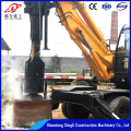 Engineering construction wheeled square pole pile machine