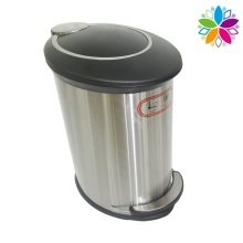 Pédale de pied créative en acier inoxydable Slow Down Close Dustbin (A5-SE)